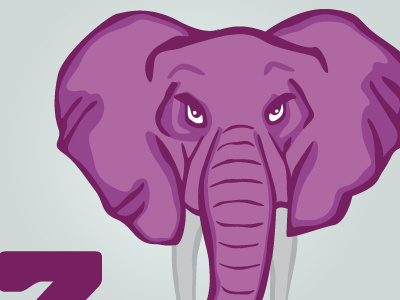 big ears brand elephant identity logo
