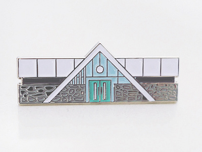 Mid Mod Pin enamel pin midcentury modern palm springs