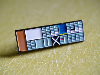 Eames House 〰️ enamel pin