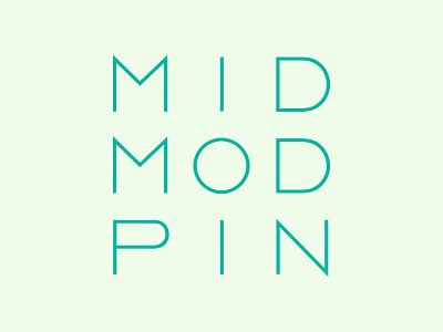 mid mod logo futura grid logo