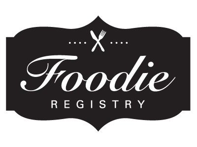 Foodie brand identity foodie logo typography wedding registry
