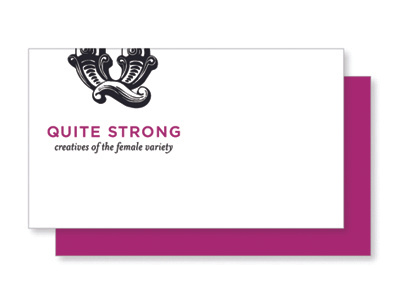 QS means business business card concept logo quite strong typography