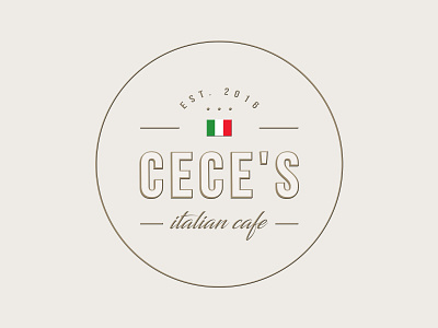 CECE'S branding cafe coffee design espresso graphicdesign identity italy letters logo logodesign logotype typography vector visual identity visualidentity
