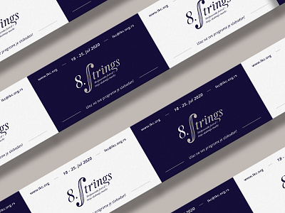 Strings - Classical Music Festival Visual Identity branding cards classicalmusic festival graphicdesign logo logodesign logotype music poster print print design typography vector visual identity