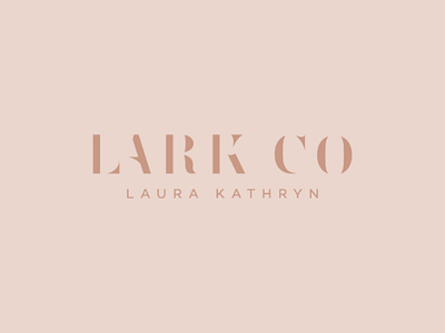 LARK CO art high end interior interiorlogo logo logotype luxury photography timeless typography