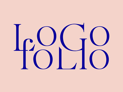 Logofolio Cover art branding classy creative high end logofolio luxury typogaphy vector