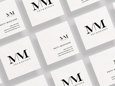 Business cards for M|M Art & Design
