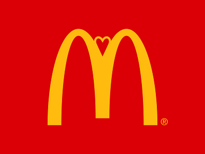 McDonald's Valentine's Day logo proposal. branding creative design gradient graphic design graphicintervention graphics logo logodesign love marketing marketing ad mcdonalds typography valentine day valentines vector visual world