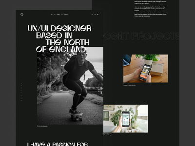 Personal Website branding design figma illustration landing page logo sketch typeography ui ux