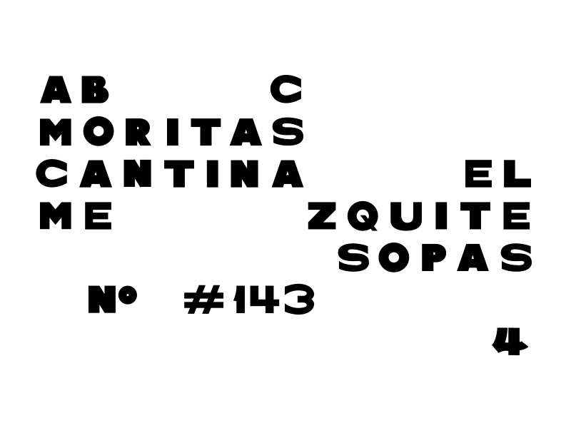Botanero Moritas Costum Type branding custom design type