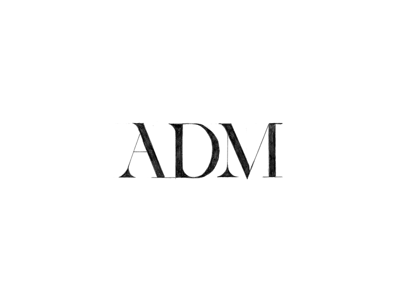 Custom wordmark process for Adama Skin Care. branding design logo sketch sketching type typography wordmark