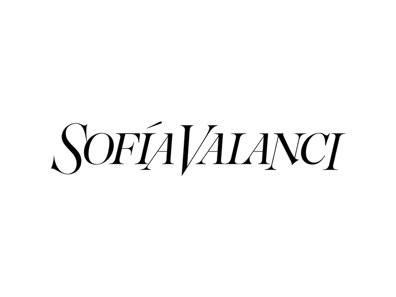 Sofia Valanci Branding Process brand branding custom logo serif type typography wordmark