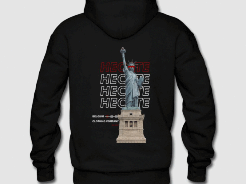 Hecate black hoodie V1 branding hoodie design