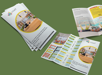 Restaurant Tri-fold Brochure design food restaurant trifold brochure