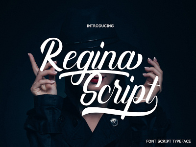 Regina Script Font branding design font font awesome illustration lettering logo logolettering script font type typedesign typo typography ui