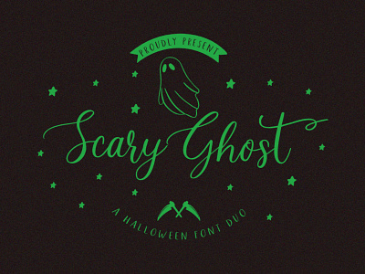 Scary Ghost - Halloween Font Duo branding fonthandwriting halloween halloween bash halloween design halloween flyer halloween party handlattering letteringfont pumpkin spook spooktober spooky spooky season sports logo typography