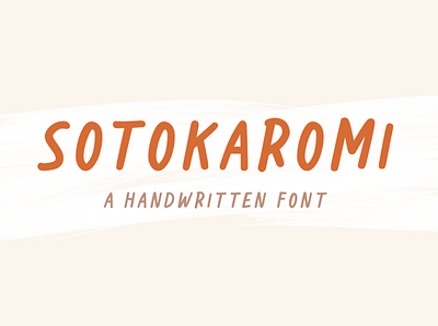 Sotokaromi | a Handwrittten Font bundle illustrations