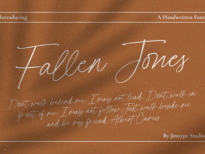 Fallen Jones | a Handwritten Script Font bundle illustrations