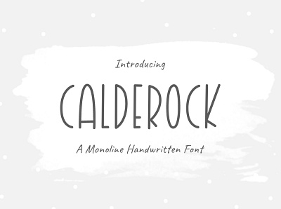 Calderock | Monoline - Handwritten Font bundle illustrations