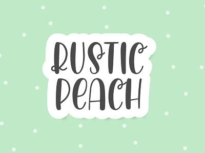Rustic Peach - Swirly Handwritten Font