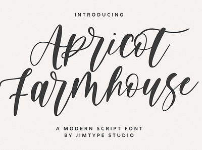Apricot Farmhouse Font branding design font design fonthandwriting graphic design handlattering illustration letteringfont logo motion graphics script lettering typography ui