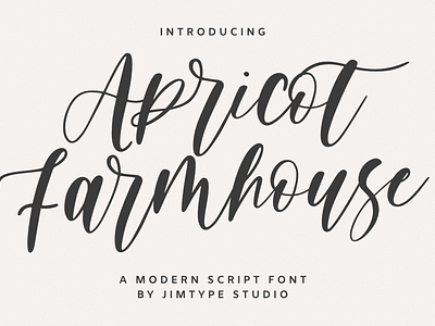 Apricot Farmhouse Font