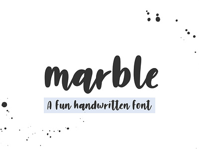 Marble Handwritten Font