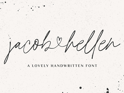 Jacob & Hellen Font Heart