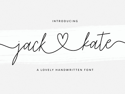 Jack & Kate Font Heart