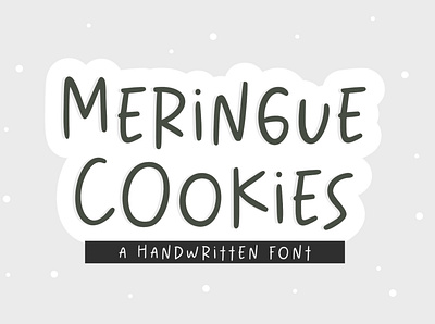 Meringue Cookies Font branding design font font design fonthandwriting handlattering illustration letteringfont logo script lettering typography