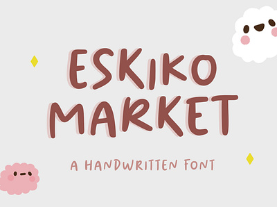 Eskiko Market - Handwritten Font branding design font design fonthandwriting handlattering illustration letteringfont logo script lettering typography