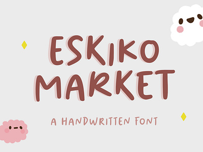 Eskiko Market - Handwritten Font