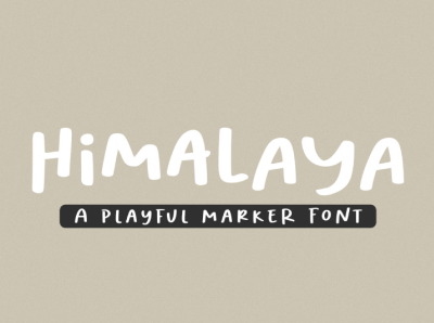 Himalaya Playful Font branding design font design fonthandwriting handlattering illustration letteringfont logo script lettering typography