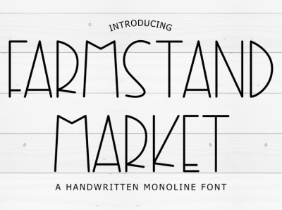 Farmstand Market - Farmhouse Font