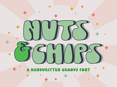 Nuts and Chips Groovy Retro Vintage Font skincare brands