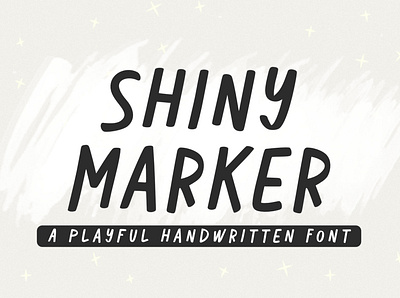 Shiny Marker - Procreate fonts, Cute font, Cricut font skincare brands