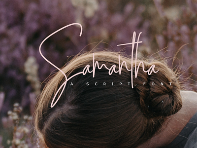 Samantha Script Font font font awesome font design font family fonthandwriting fontlettering handlattering letteringfont script font script lettering typography