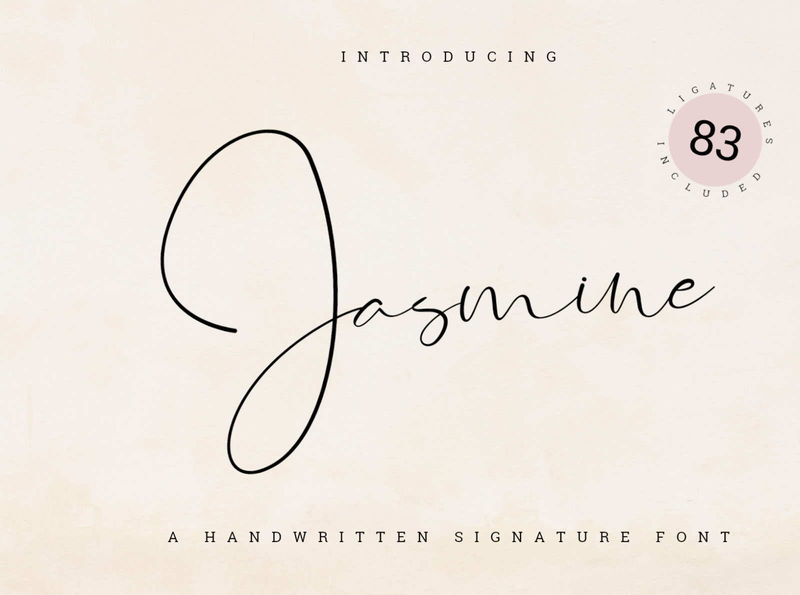 Download Free Jasmine Signature Font By Jimtype Studio On Dribbble Fonts Typography