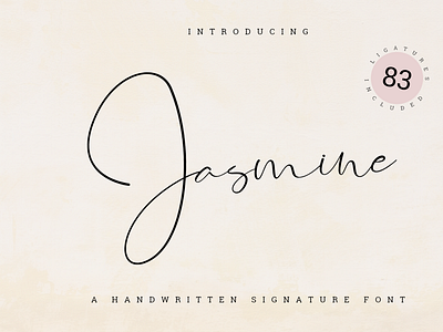 Jasmine Signature Font