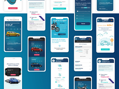 Car Rental Mobile Screens artdirection branding carrental interaction motion uiux