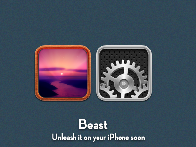 Beast Photos & Settings beast gears holes icon ios left photos replacements right settings theme wood