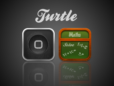 WinterBoard & Calculator Improved black border button green icon ios iphone theme turtle