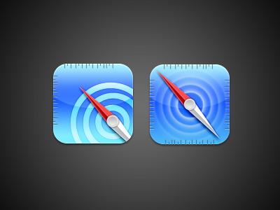 Safari iOS Icons blue credit icon ios lucerna needle safari theme