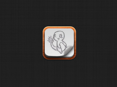 iOS Icon charmander icon ios iphone paper pokemon theme wood