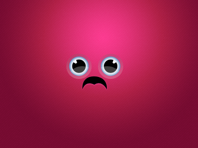 Sad Smiley blue dribbble eyes pink sad smiley