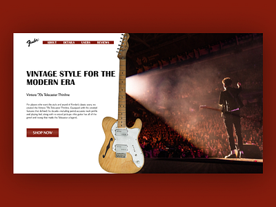 Fender Vintage Telecaster Landing Page