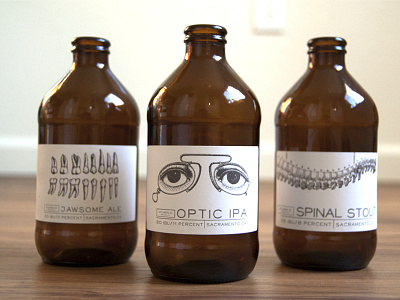 Vitamin D Brewing Co. beer design labels mockups packaging