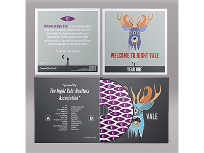 Night Vale: Year One abstract album art cd illustration welcome to night vale