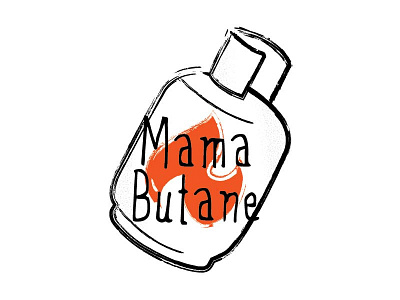 Butane Fire concept art grunge logo music punk