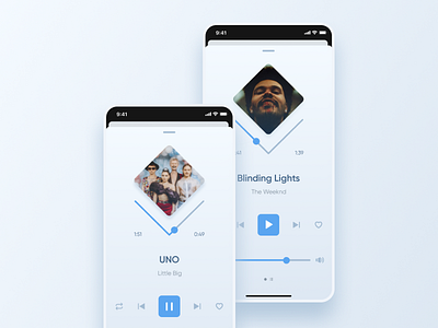 Music player concept app design ios iphone music music player player ui ux